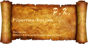Pipernea Kozima névjegykártya